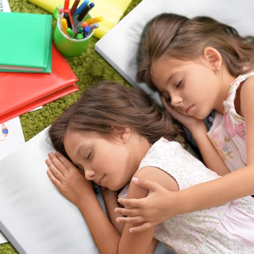 Image of VitalCozy 12 Pcs Daycare Cot Sheets for Sleeping Bulk 48 x 24 Inch Standard Size Preschool Soft Breathable Nap Rest Mat Crib Sheet for Kids Baby Boys Girls (White)