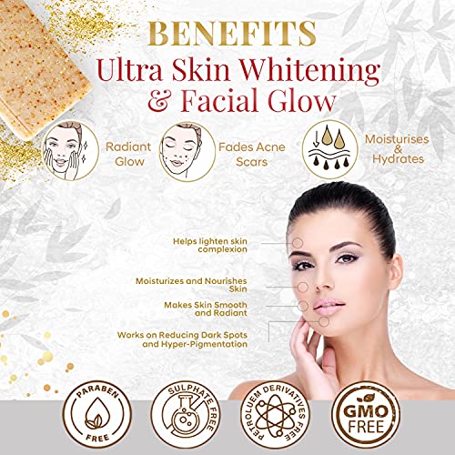 Image of 24 Carat Gold Ayurvedic Handcrafted Bathing Bar For All Skin Types -100g* 2pcs (200g)