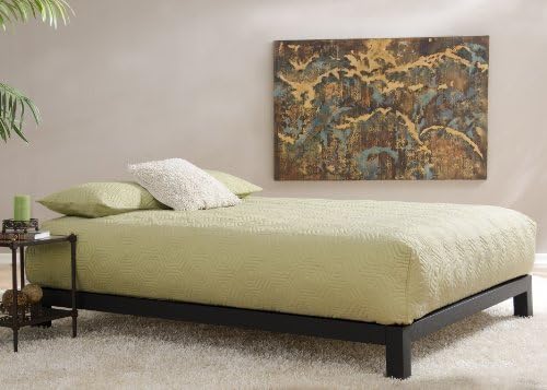 Aura Metal Platform Bed Black, Comes in Twin, Full, Queen, King.