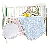 [Upgrade] CLOVERCAT 2 Pack Large Size 35x27” Bed Pads Washable Waterproof Mattress Protector, Reusable Pee Pads for Bed Wetting Toddlers, Adults, Elderly, Women or Kids, Children Waterproof Mattress