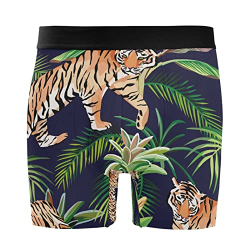 Ropa interior de hombre elástica y cómoda: Pack de 2 calzoncillos bóxer Vnurnrn de tigre