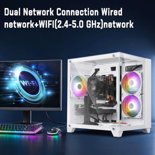 Image of GPVHOSO Gaming Desktop PC, Intel Core i5 3.2GHz, RX 550 4GB