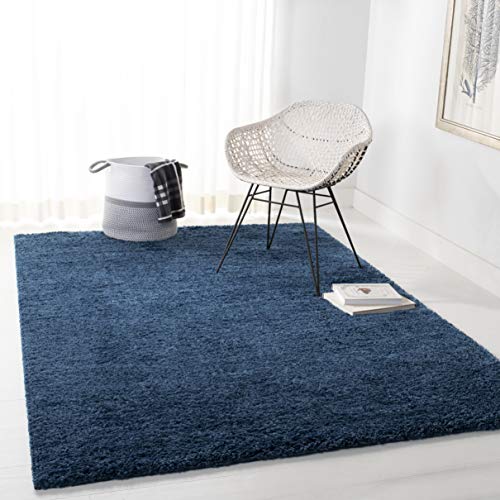 SAFAVIEH August Shag Navy Rug