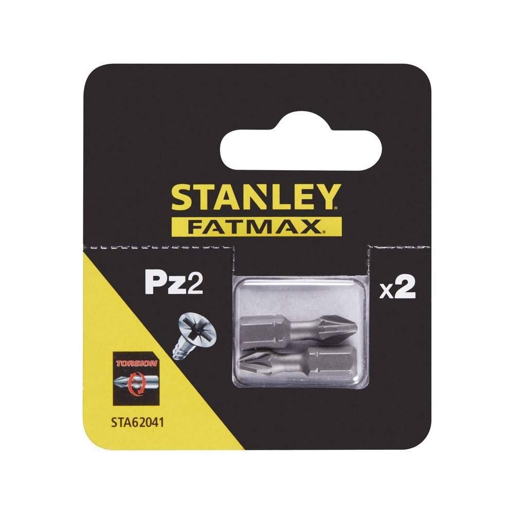 STANLEY STA62041-XJ 2 puntas de Torsion 25mm Pz2