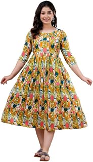 Womens Cotton Printed Feeding Maternity Anarkali Kurta for Pregnancy Price In India