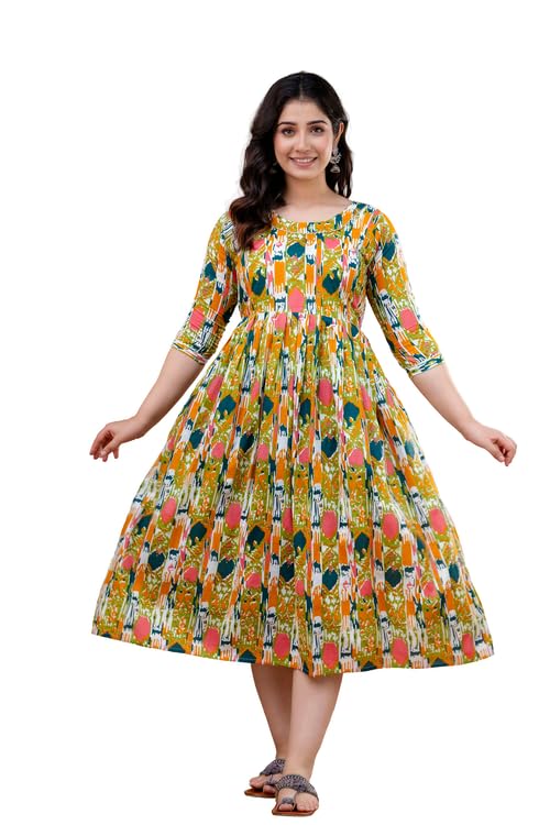 Womens Cotton Printed Feeding Maternity Anarkali Kurta for Pregnancy - Review, Price and Buying Guide