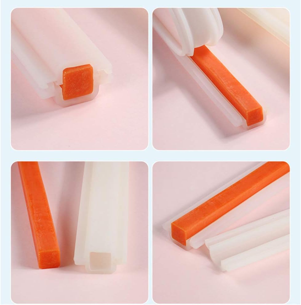 EchoDone Square Tube Column Silicone Soap Candle Mold Embed Soap Making Supplies Silicone Mold for Soap