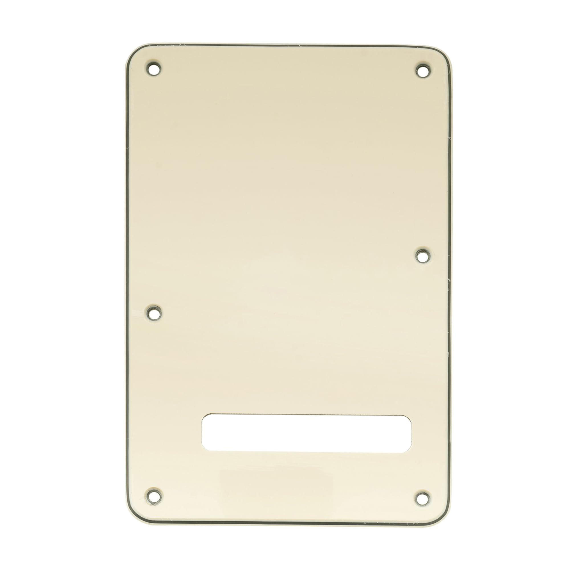 Musiclily Guitar Strat Back Plate for Fender USA/Mexican Standard Stratocaster Modern Style, 3Ply Cream