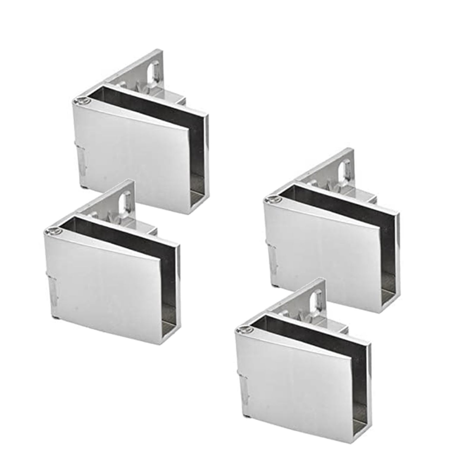 Wkfbifly Silver 4 Pack Glass Door Hinges Cabinet Hinge Wine Display