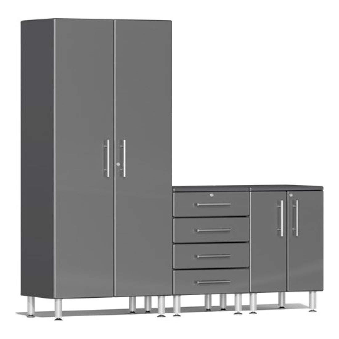 Ulti-Mate UG25030G 3-Piece Garage Cabinet Kit in Graphite Grey Metallic