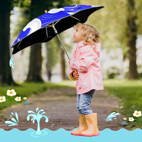Paraguas de lluvia para niños antiviento que evita roturas gracias a su diseño reflectante 7