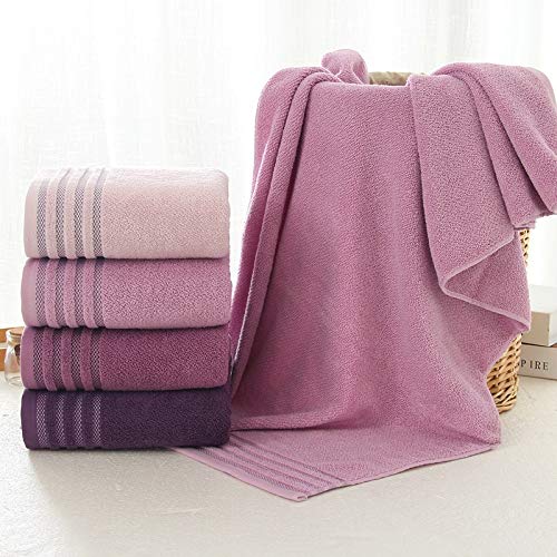 Toalla de baño de algodón suave: juego de tres piezas unisex de color sólido 6