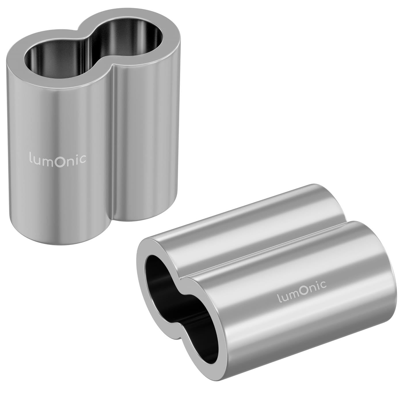 Douille double Lumonic en aluminium de 12mm et pince de sertissage pour câble de haute rigidité
