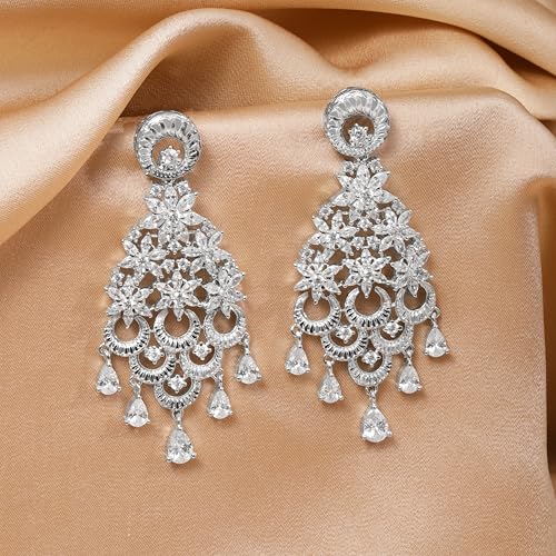 Image of Rubans Demi Fine Stainless Steel Stud Earrings Daily Gift for Women & Girls
