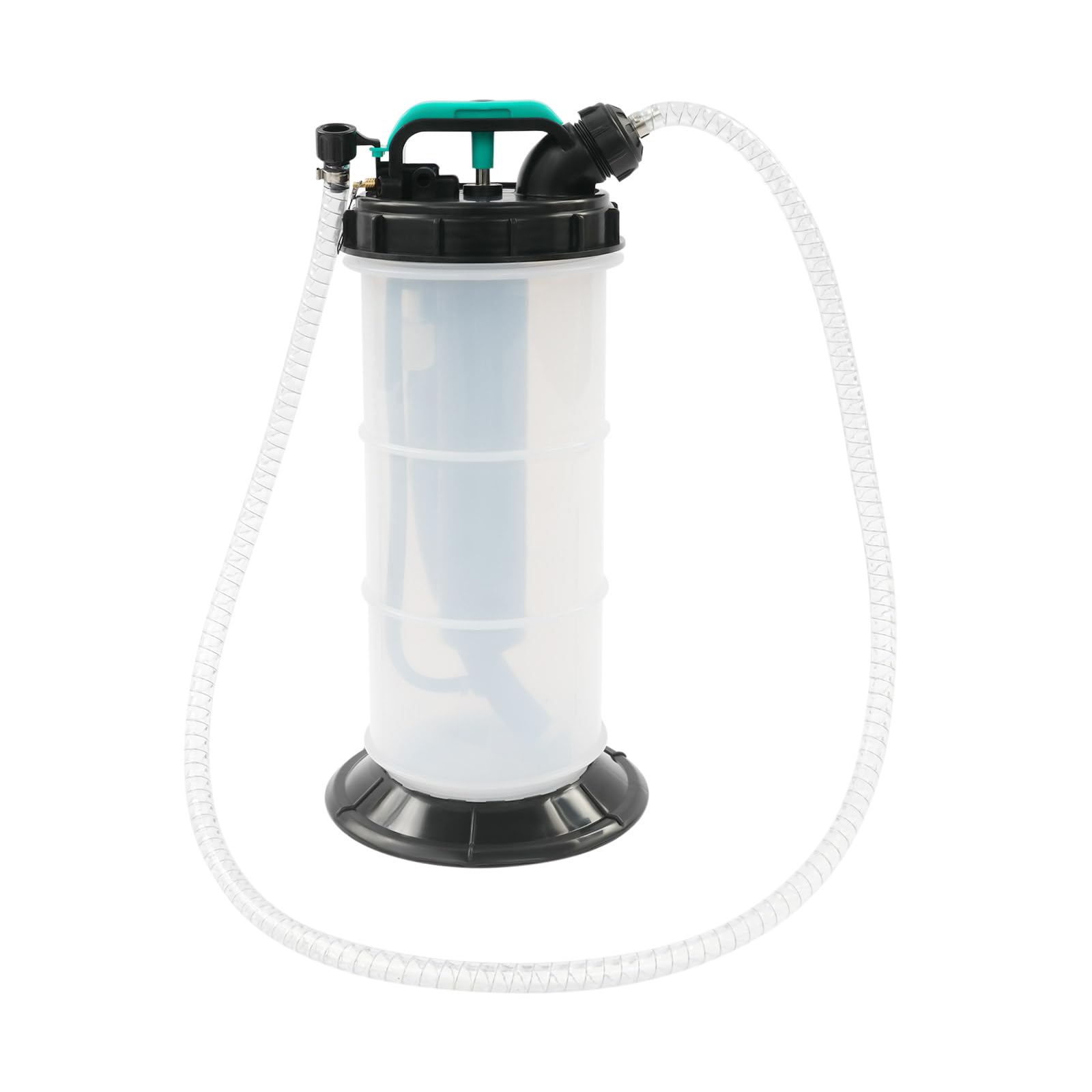 5,3L Manual Neumática, Extractor de Líquidos, Cambiador de Aceite, Bomba de Cambio de Aceite Bomba de Extracción de Líquidos con 4 Mangueras, 22,5 x 52 cm, para Aceite de Motor de Transmisión de