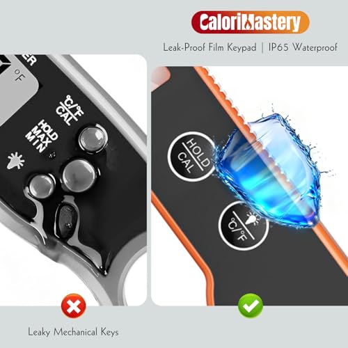 Meat Thermometer Digital with Backlight, Calibration & Hold Function, IP65 Waterproof Food Thermometer for Cooking, Outdoor Grilling, Candy Making - Image 6