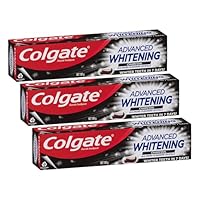 Colgate Advanced Whitening Charcoal Toothpaste, 180g, with Micro-Cleansing Crystals (Pack of 3)