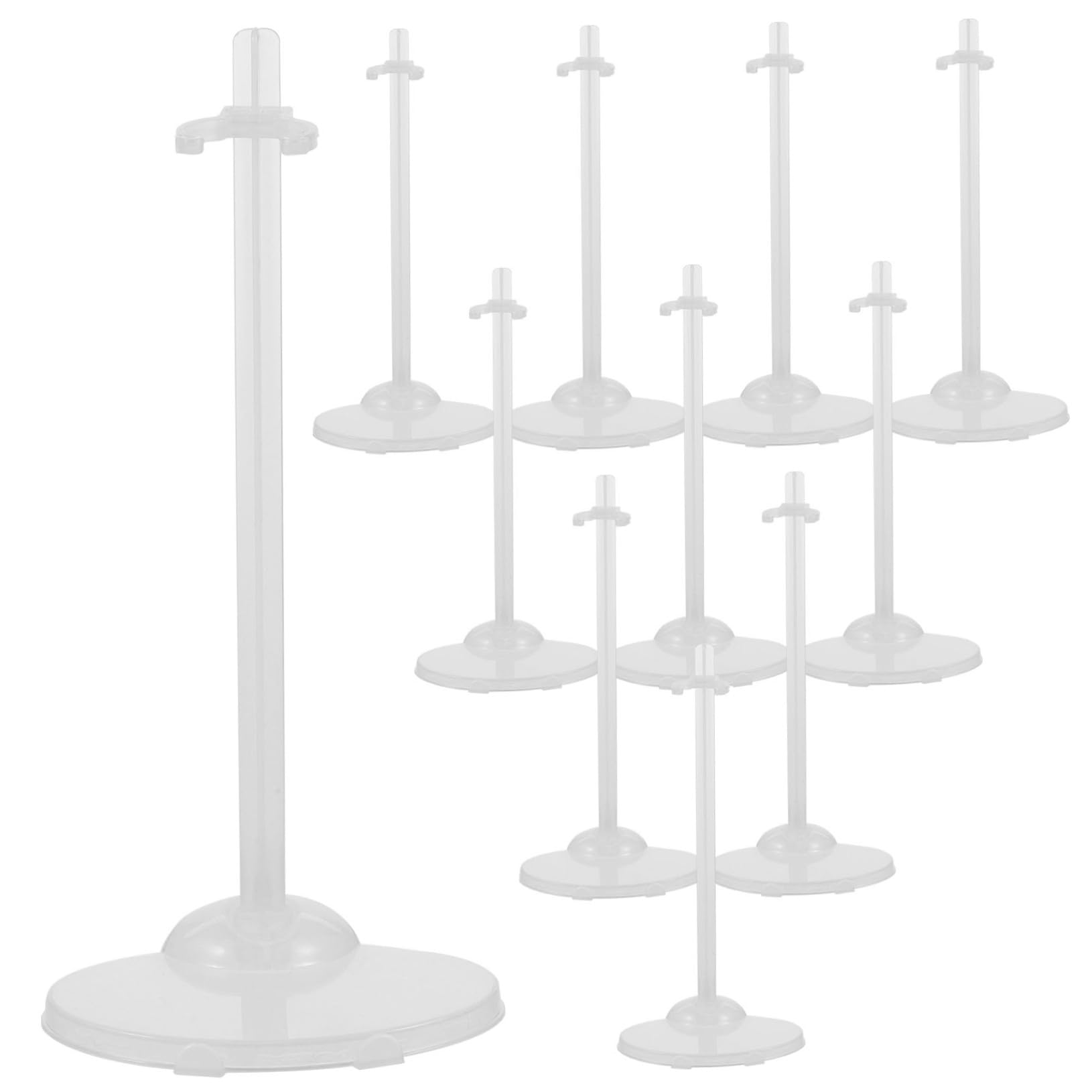 ibasenice Doll Display Rack 15pcs Doll Stands Support Bracket for Boys and Girls Games Dollhouse Accessory Display