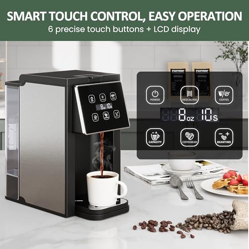 HEYNEMO-Single-Serve-Coffee-Machine-with-Bean-Grinding-Function-Coffee-Maker-for-Pods-Ground-Coffee-Teas-6-to-14oz-Brew-Sizes-50-oz-Removable-Water-Tank-Self-cleaning-Function-Black HEYNEMO Single Serve Coffee Machine with Bean Grinding Function Coffee Maker for Pods Ground Coffee Teas 6 to 14oz Brew Sizes 50 oz Removable Water Tank Self cleaning Function Black
