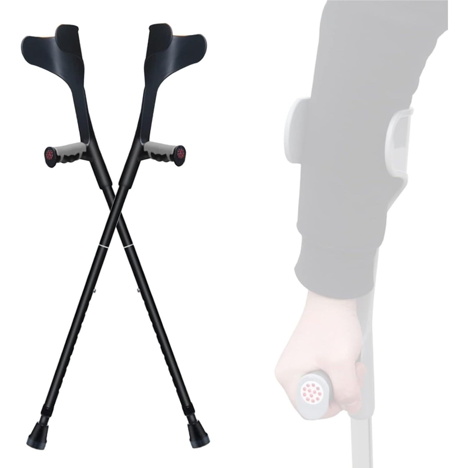 Amazon.co.jp: Yubbuio ロフストランド クラッチ 杖 軽量 折り畳み