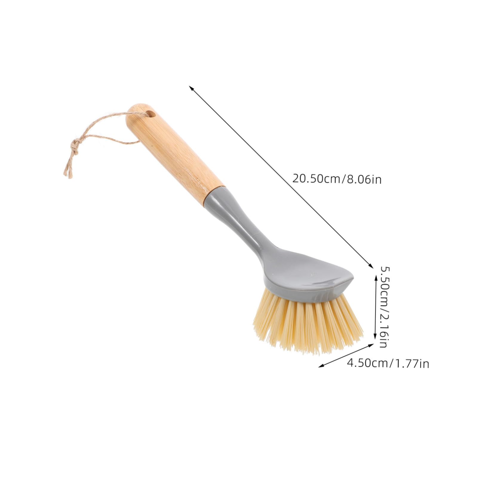 NAMOARLY Dish Brush with Long Handle Ergonomic Soft Bristle for Pots and Pans Efficient Kitchen Scrubber Brush with Oil Resistant Bristles for Deep Cleaning