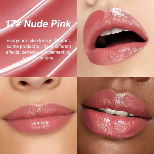 Image of evpct Nude Pink Honey Lipstick Moisturizing Tinted Lip Balm for Older Women