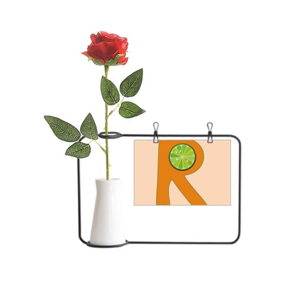 Art Déco Rose Artificielle R Orange pour Décoration Bouteille de Table