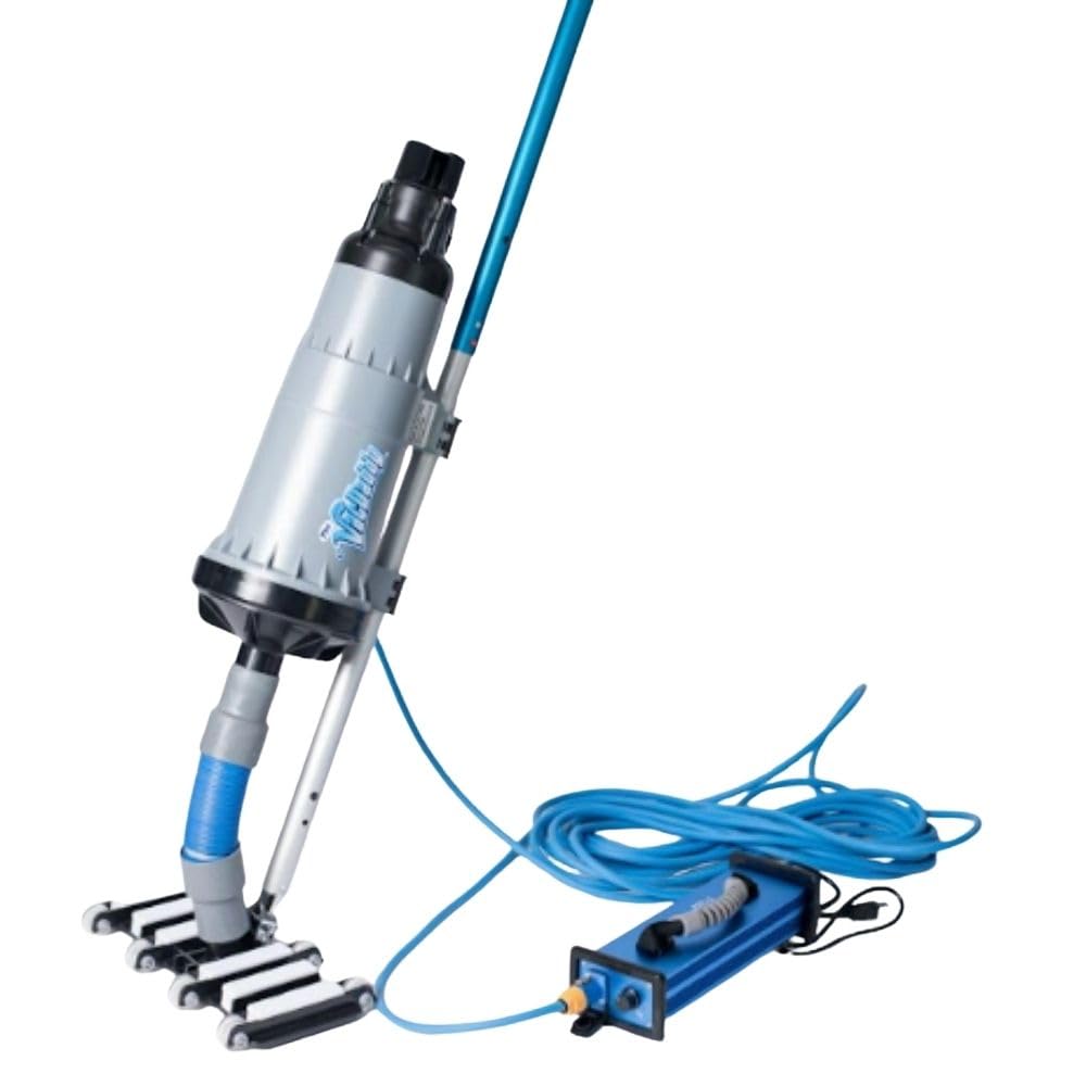 The VacDaddy FAST & POWERFUL Handheld Portable Pool Vacuum NO BATTERY REQUIRED! Cleans pools faster & better. Heavy Duty Professional Power for Residential and Commercial Inground & Above Ground Pools