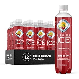 Sparkling Ice, Fruit Punch Sparkling Water, Zero Sugar Flavored Water, with Vitamins and Antioxidants, Low Calorie Beverage, 17 fl oz Bottles (Pack of 12) (B089FLWNP3)