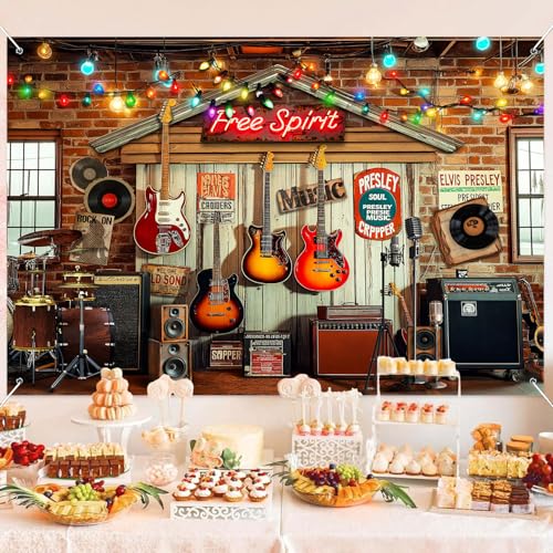 Fondo para fotografía música rock 7x5ft HANYING miniatura 4