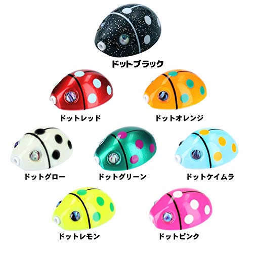 Daiwa Tailava Kongo Bay Rubber Free ? Nakai Ladybug Head 1.6 oz (45 g) Dot Lemon Lure