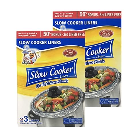 Slow Cooker Liners Home Select 6PC Cover
