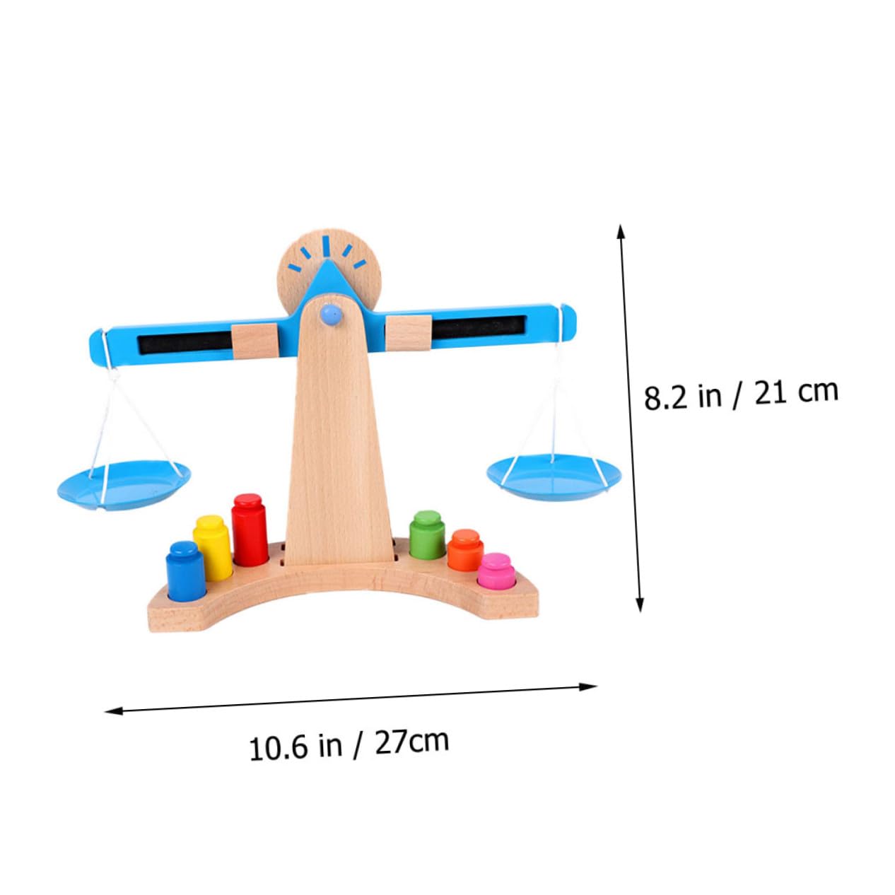Balancín de Madera Educativo para Niña Juguete Didáctico de Equilibrio para Desarrollo Creativo Material Seguro y Duradero Regalo para Aprendizaje Temprano