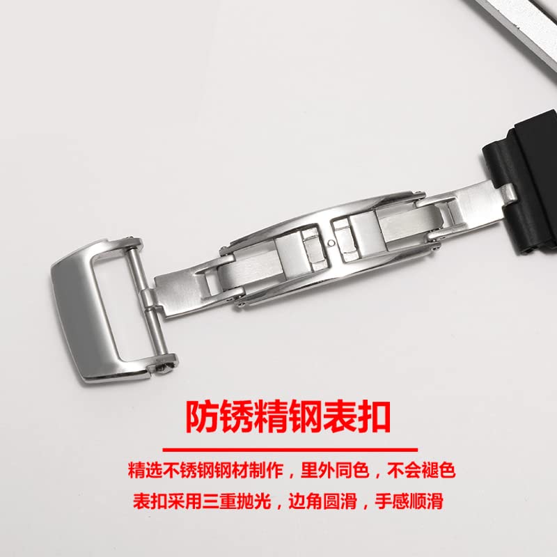 Correa de reloj de silicona de goma para la serie RICHARD MILLE RM011, accesorios de cinta de silicona, correa de reloj para hombre de 25-20mm