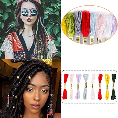 Miman Hair String For Braids Dreadlocks DIY Colorful Styling Hair Braiding Yarn hair strings for Hip-hop Hair Accessories