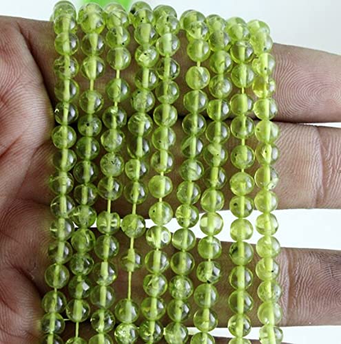 Peridot perles naturelles 5mm pour creer vos bijoux d ete legers et colliers de vacances