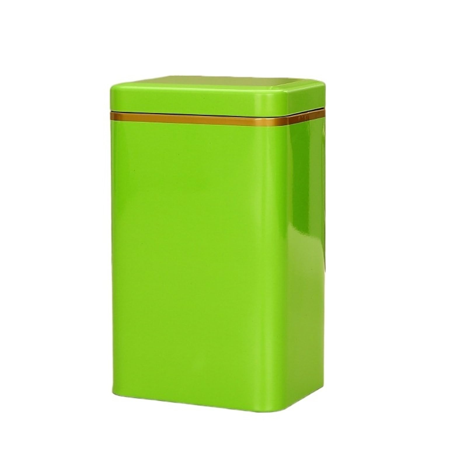 FDBTYJN Tea Caddy 125g Metal Retro Square Tea Can Candy Food Storage Case With Lid Packaging Box Container Solid Iron Sealed Cans(Color 2)