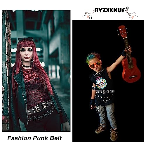 Grommet PU Leather Belts Y2K Punk Waist Belts Adjustable Waist Belt Rock Niche Design Belt for Women3