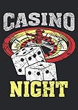  Notizbuch A5 liniert mit Softcover Design: Casino Night Glücksspiel Spruch Roulette Würfel Geschenk: 120 linierte DIN A5 Seiten