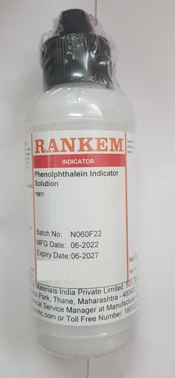 Phenolphthalein Indicator Solution 125ML Amazon.in Industrial & Scientific