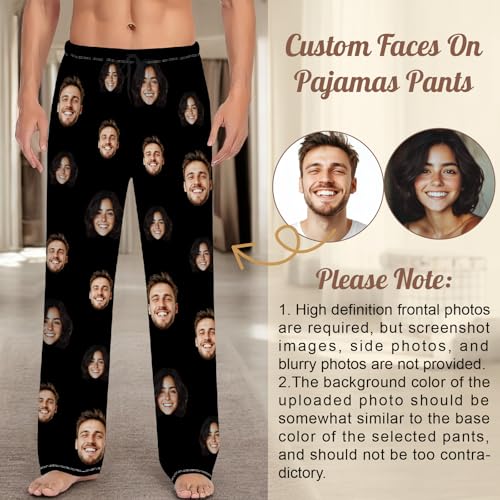 Personalized Pajamas Pants For Men Custom Pajama Bottoms Pants Customized Pj Pants With Face Photo Text Funny Gifts2