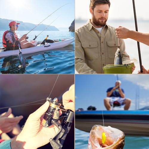 100m Angelschnur, 0,45mm Nylon Angelschnur Nylonfaden Transparent Fishing Line Reißfest für Angeln Bastelarbeiten Dekorationen Schmuckherstellung – Bild 6