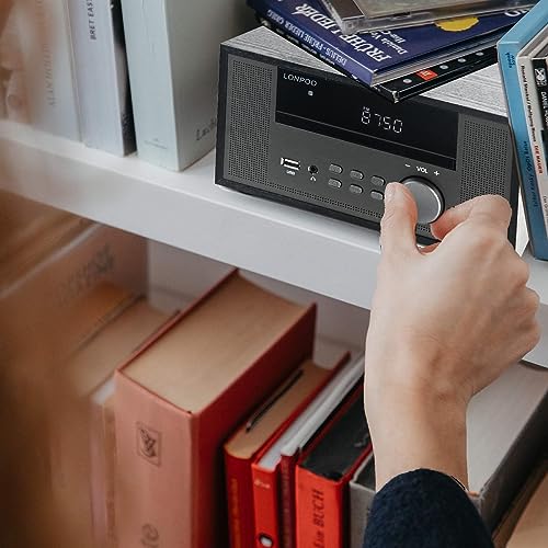 LONPOO Microanlage mit CD-Player und 100W RMS Leistung