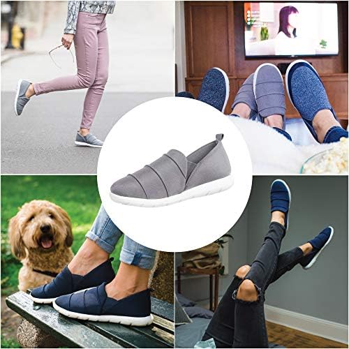 isotoner Women's Zenz Serenity Stretch Satin Lightweight Slipper, Slip-on Shoe, Navy Blue, 9 | Image 2
