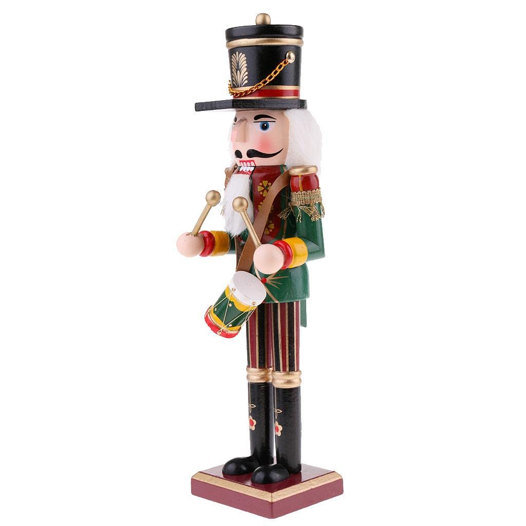 CALANDIS® 30Cm Wooden Nutcracker Solider Figures Model Puppet Doll Toy Home Decor #3