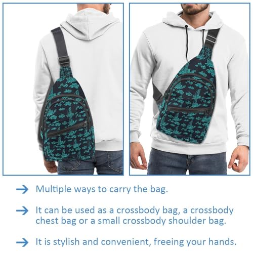 Mochila cruzada con correa ajustable que distribuye el peso con estilo 2