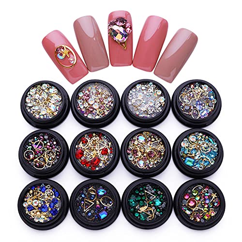 Conception de bricolage nail art strass 3D et pince pour pose facile - 8