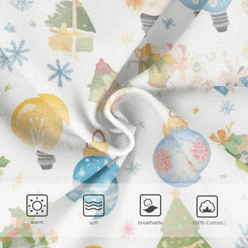 KLL Colorful Christmas Light Bulbs Boys Toddler Cotton Training Underwear Breathable Children Panties3