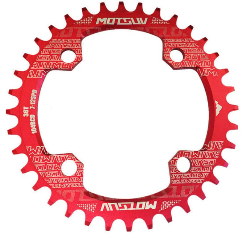 Plateau 104BCD VTT 38T mono couronne dent pour pédalier