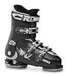 Roces Idea UP - Botas de esquí para niños Ajustabl...: Carcasa fabricada en polipropileno duradero Tres micro hebillas finamente ajustables de aluminio robusto con palanca de policarbonato resistente a los impactos Ancho de la caña ajustable mediante hebilla desplazada